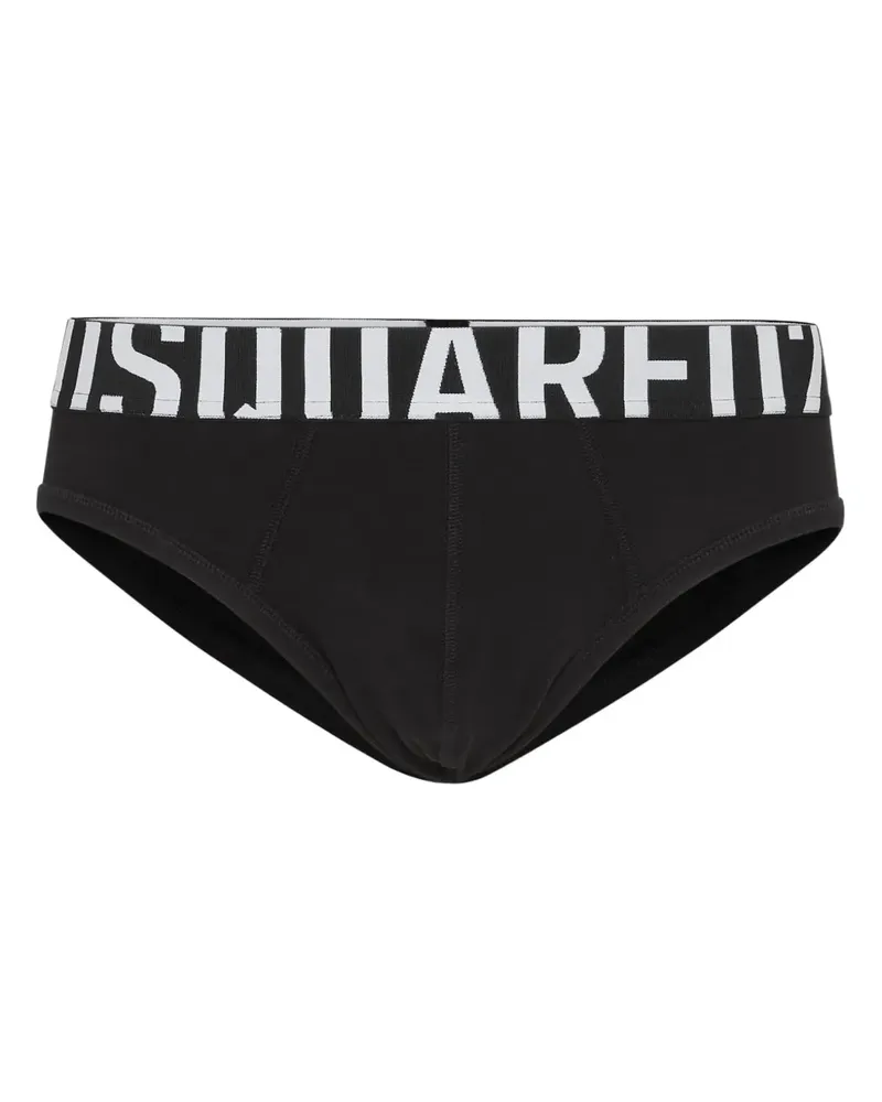 Dsquared2 Slip mit Logo-Bund - Schwarz Schwarz
