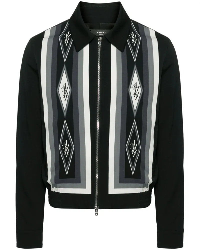Amiri Bomberjacke mit Logo-Print - Schwarz Schwarz