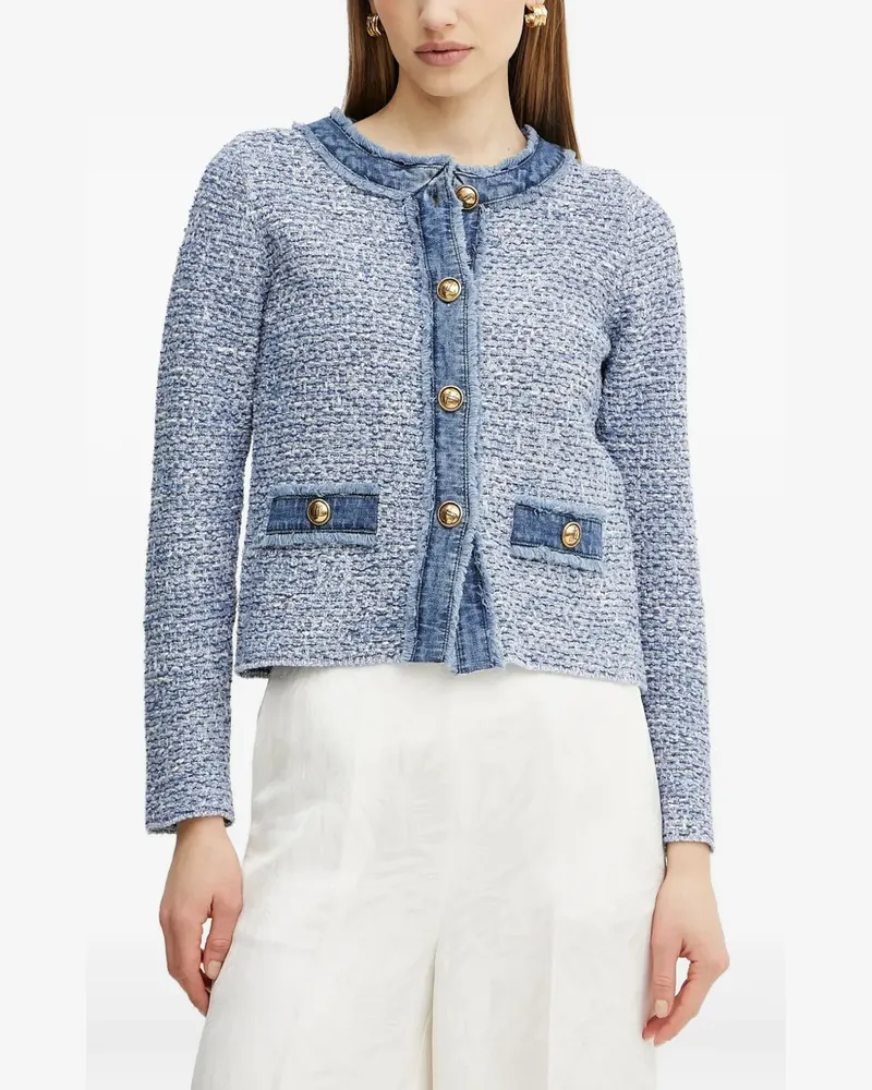 Luisa Spagnoli Cardigan aus Wollgemisch - Blau Blau