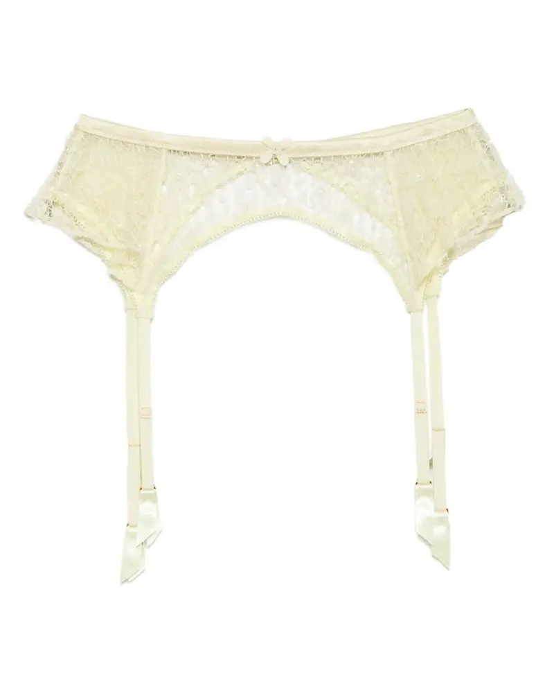 Kiki De Montparnasse Vinca Strumpfhalter - Gelb Gelb