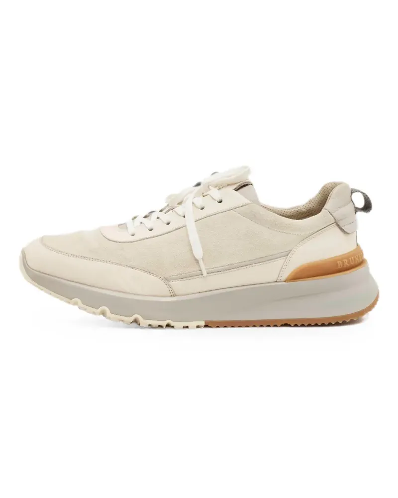 Brunello Cucinelli Sneakers aus Leder - Nude Nude