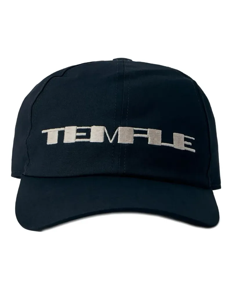 DRKSHDW by Rick Owens Temple cotton baseball cap - Blau Blau