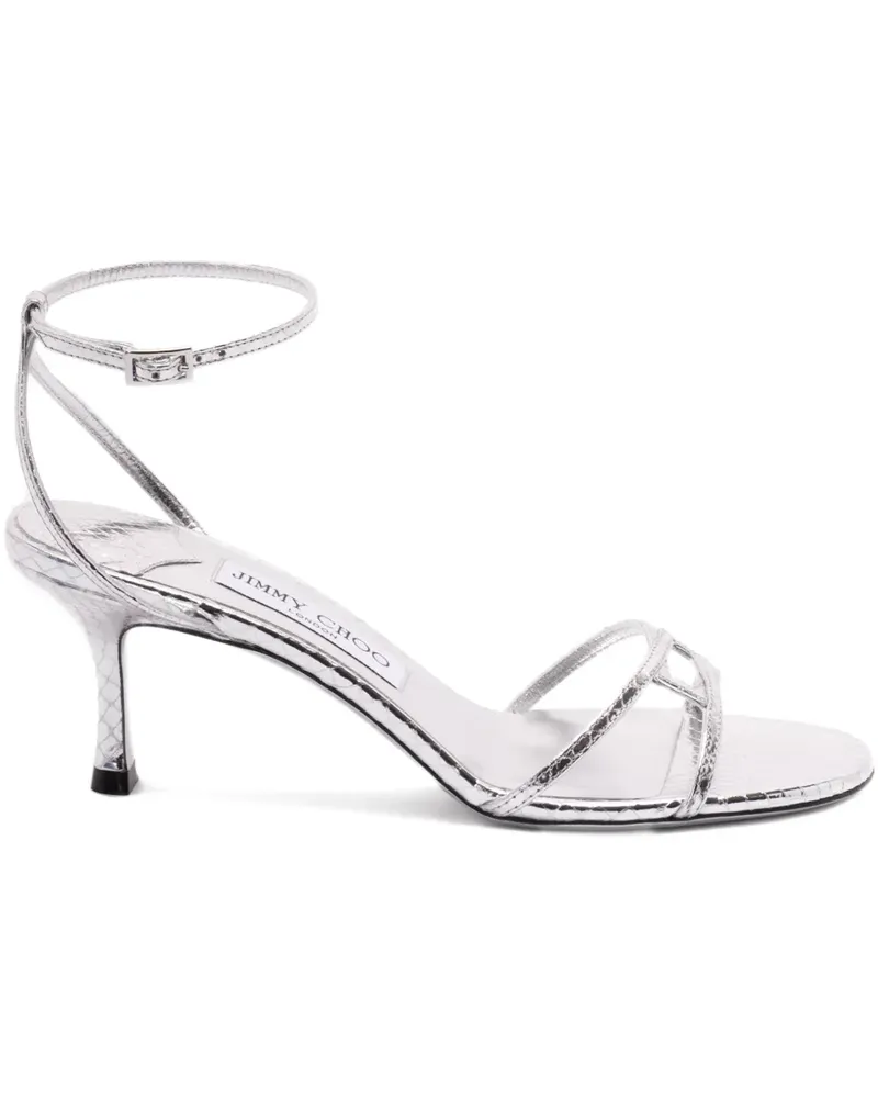 Jimmy Choo ankle-strap heeled sandals - Silber Silber