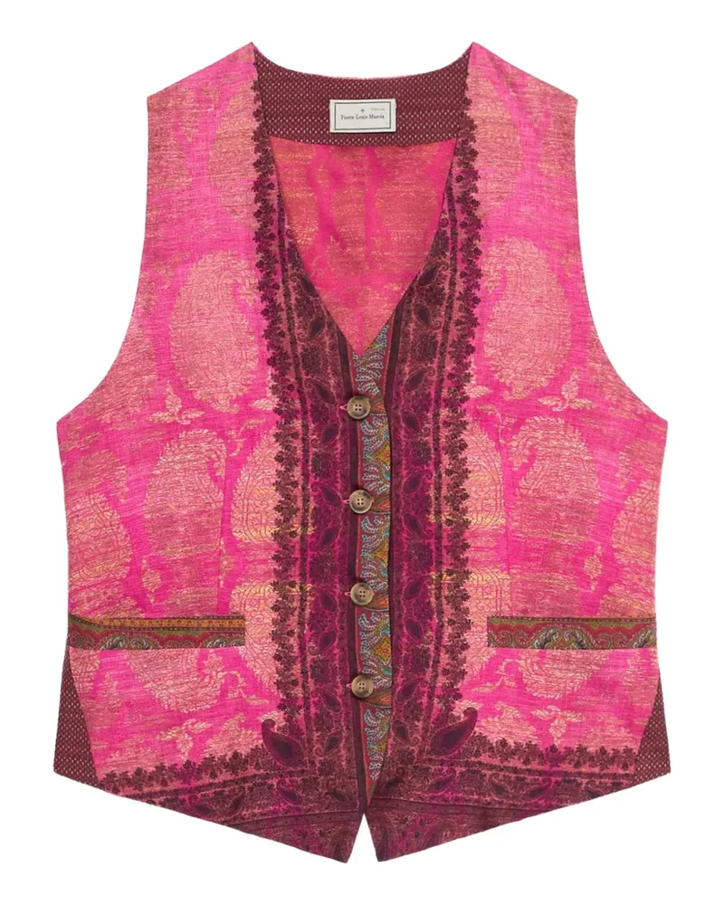 Pierre-Louis Mascia ALODOX Weste mit Paisleymuster - Rosa Rosa