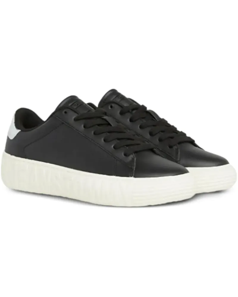 Tommy Hilfiger Sneakers aus Leder - Schwarz Schwarz