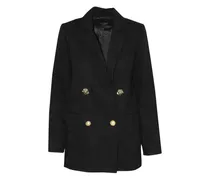 Doppelreihiger Blazer - Schwarz