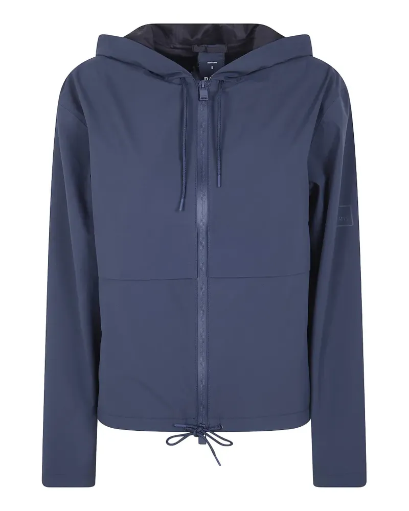 RAINS hooded zip jacket - Blau Blau