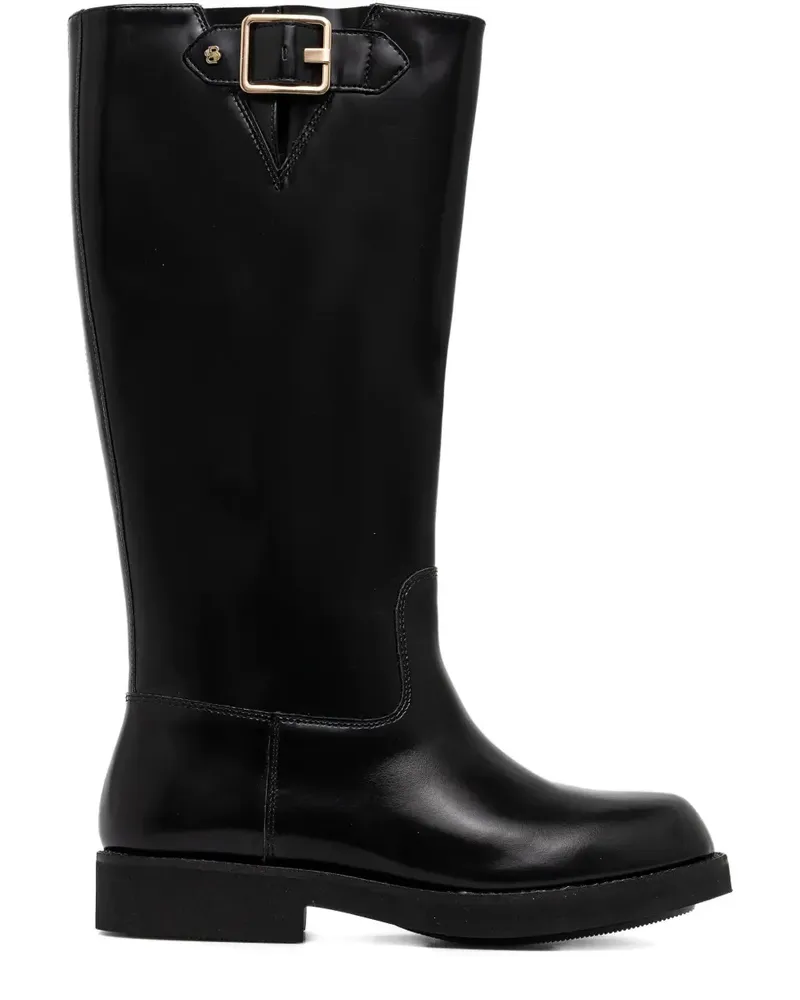 HUGO BOSS Eleri buckle-detail boots - Schwarz Schwarz