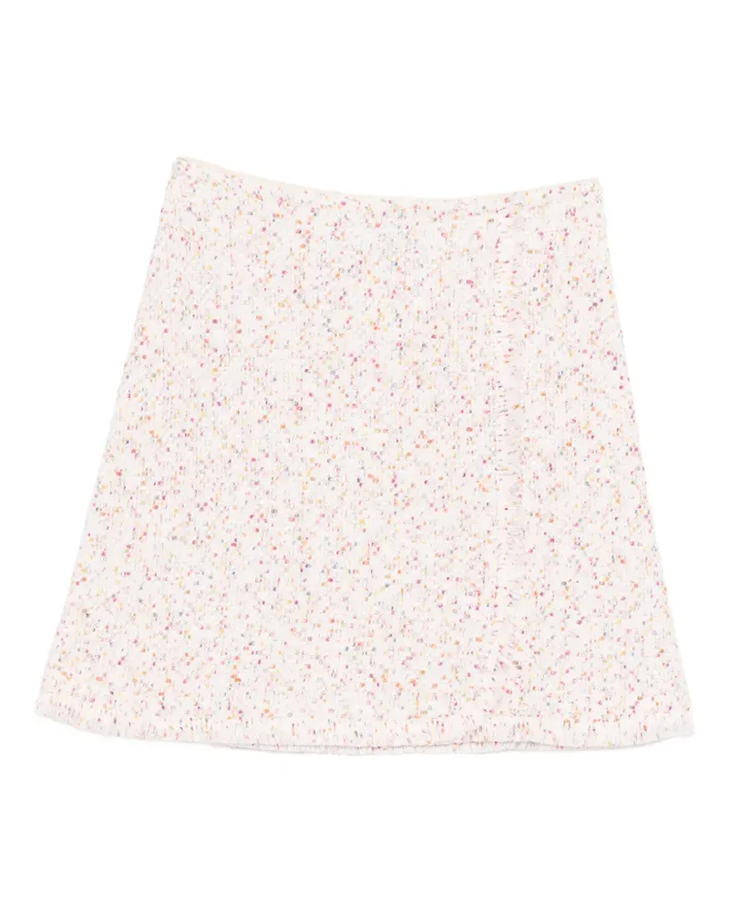 Bruno Manetti fringed mini skirt - Weiß Weiß