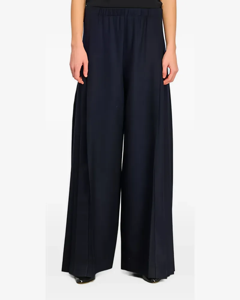 Semicouture Ceara pleated palazzo pants - Blau Blau