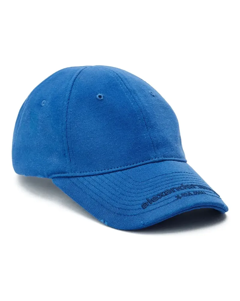 Alexander Wang Baseballkappe im Distressed-Look - Blau Blau