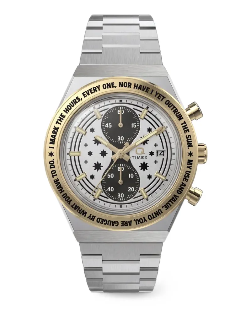 Timex Q  Chronograph 40mm - Silber Silber