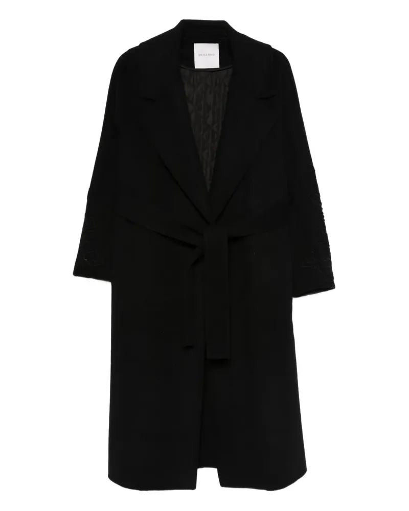 Ermanno Scervino belted single-breasted coat - Schwarz Schwarz