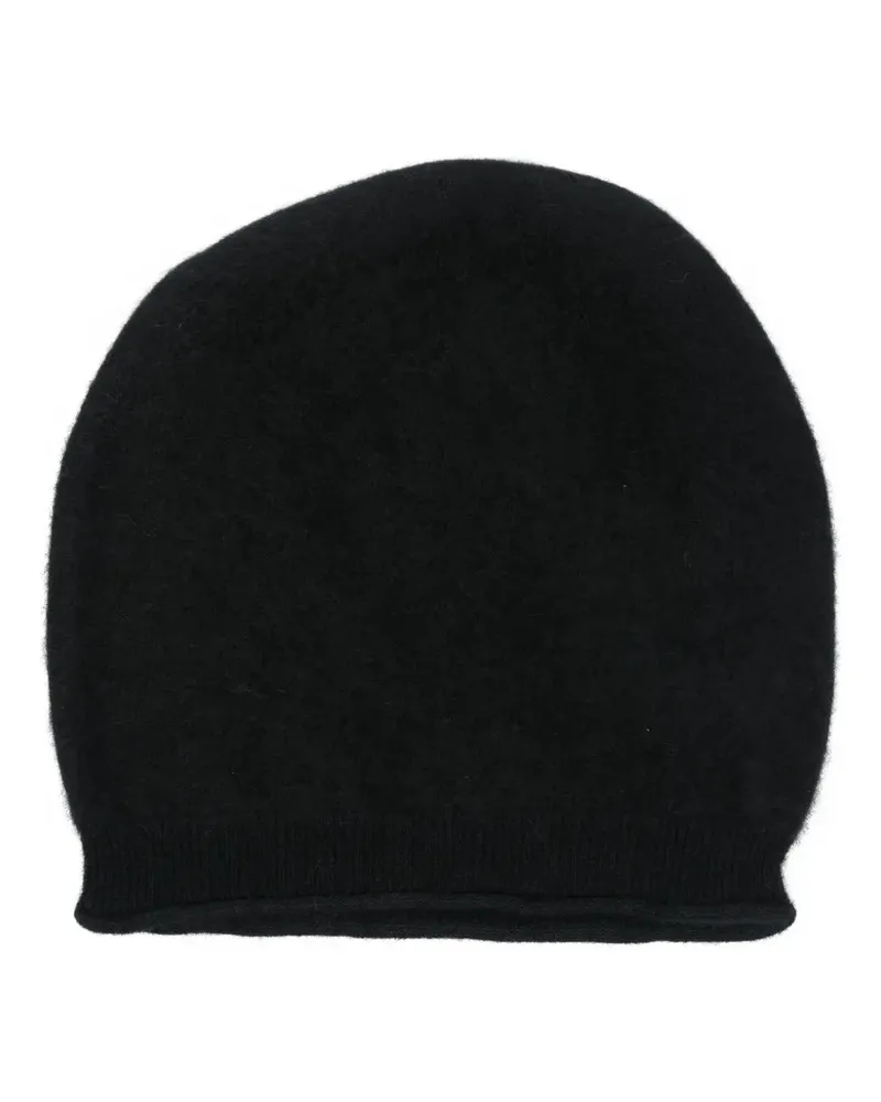 MAX&MOI Gebürstete Alicia Beanie aus Kaschmir - Schwarz Schwarz