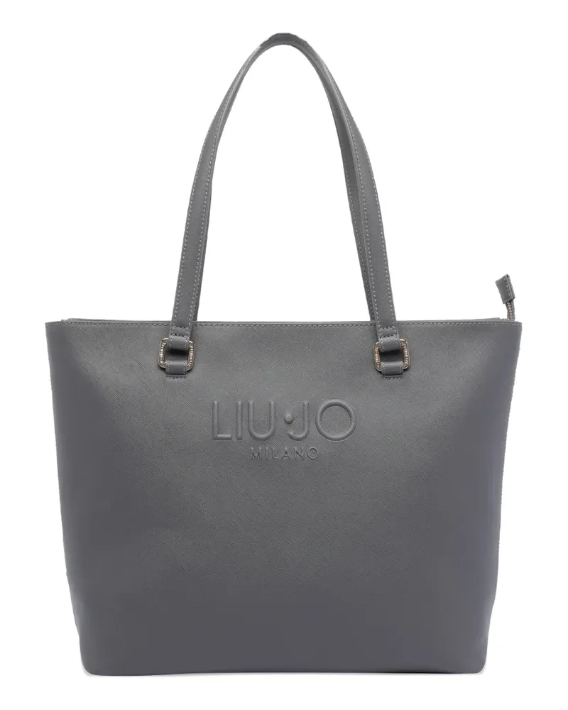 Liu Jo Shopper mit Logo-Prägung - Grau Grau
