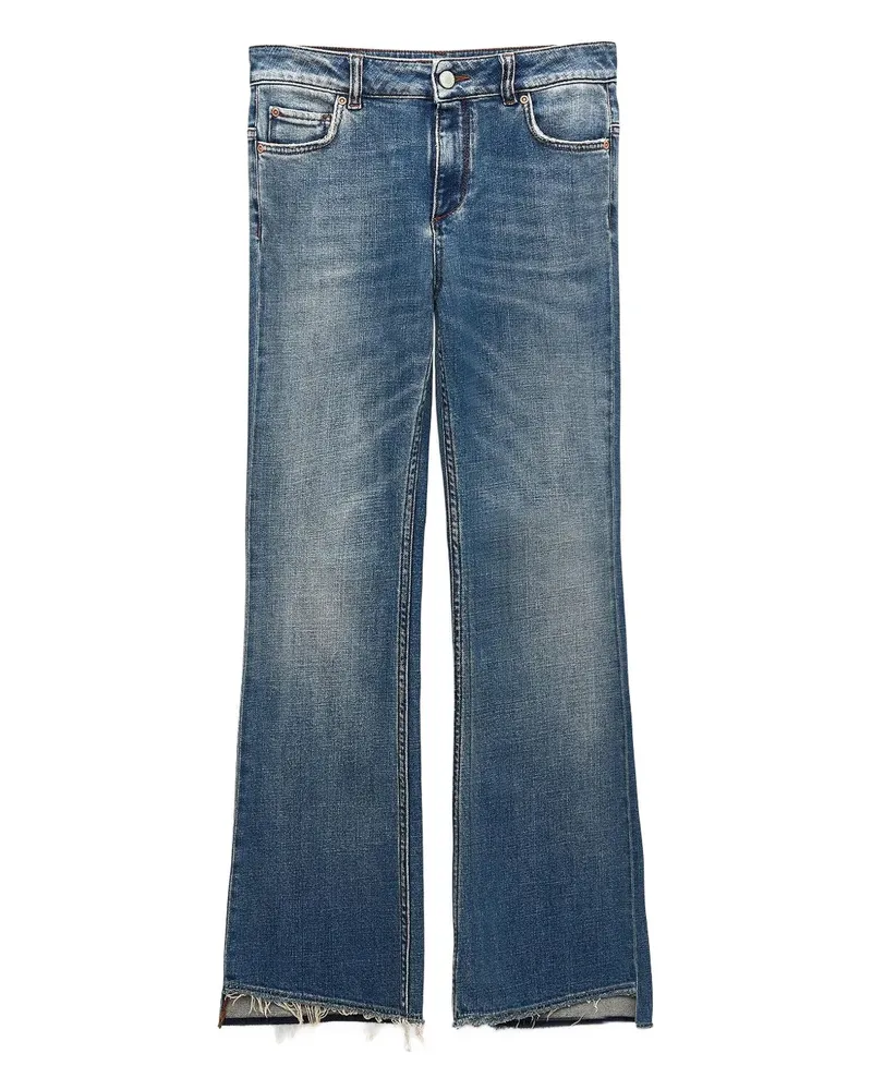 Dorothee Schumacher Love frayed-hem flared jeans - Blau Blau