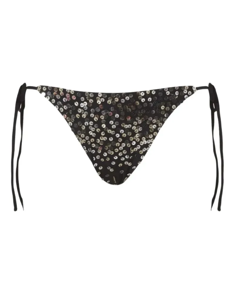 Leslie Amon Scorpio sequin-embellished bikini bottoms - Schwarz Schwarz