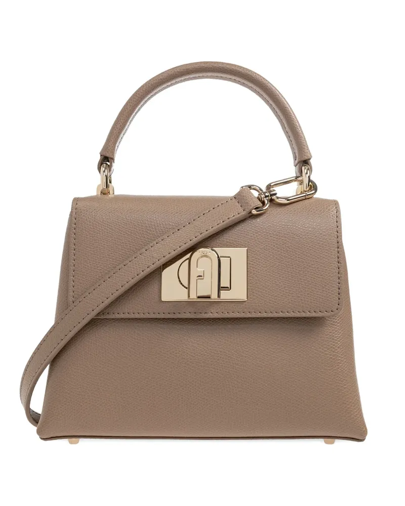 Furla leather tote bag - Nude Nude
