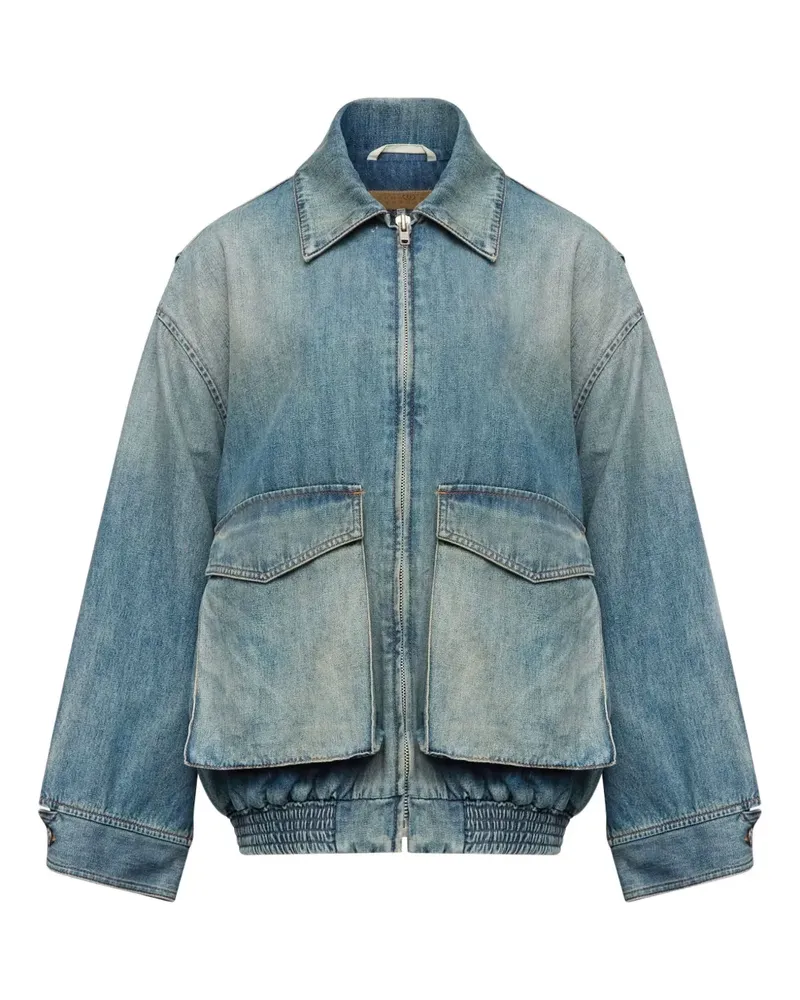 Maison Margiela Jeansjacke mit Reißverschluss - Blau Blau