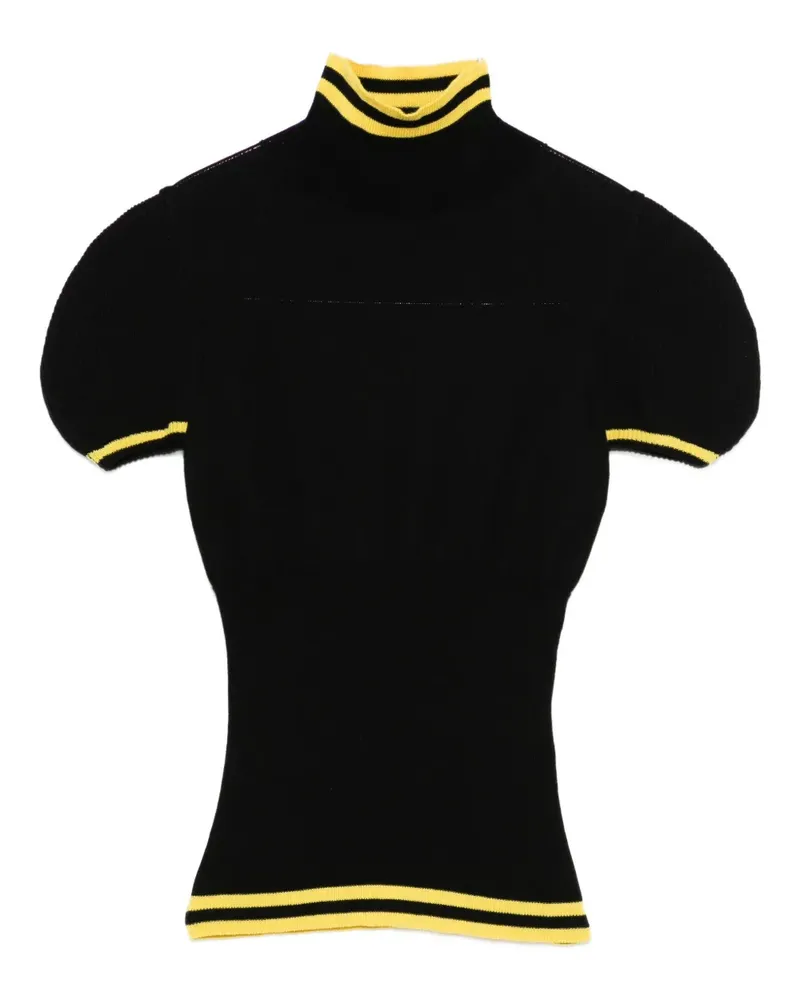 KIKO KOSTADINOV Simone T-Shirt mit Streifendetail - Schwarz Schwarz
