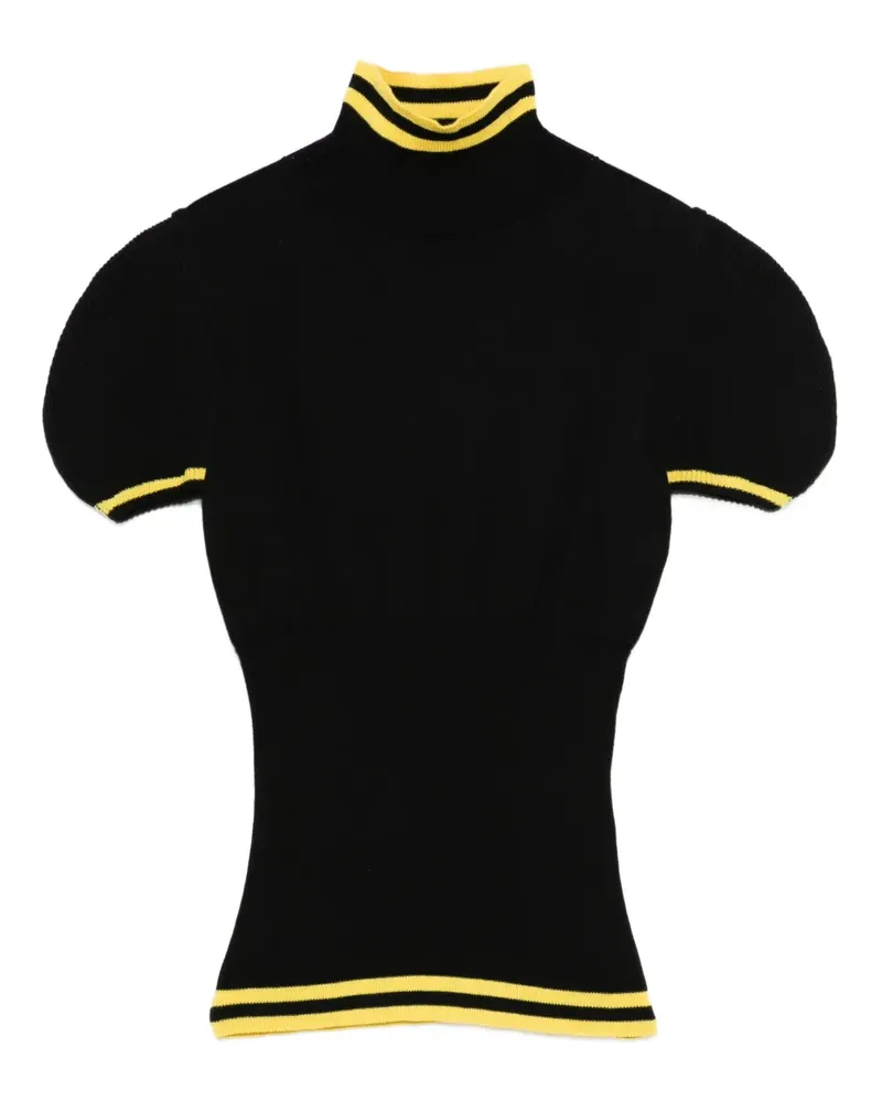 KIKO KOSTADINOV Simone T-Shirt mit Streifendetail - Schwarz Schwarz