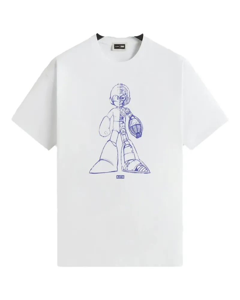 KITH x Capcom Megaman T-Shirt mit grafischem Print - Weiß Weiß