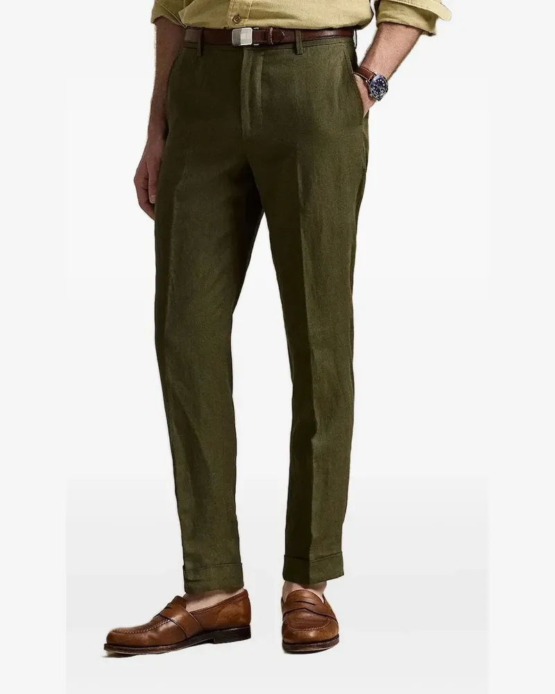 Ralph Lauren Hose aus Leinen - Grün Grün