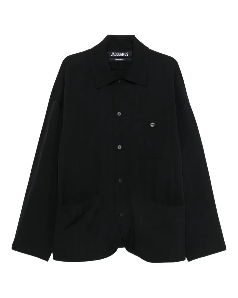 Jacquemus The Strada Hemdjacke mit aufgesetzter Tasche - Blau Blau