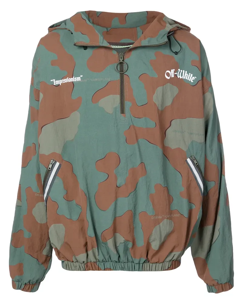 OFF-WHITE Jacke mit Camouflage-Print - Grün Grün