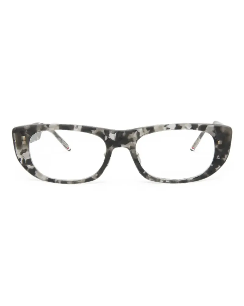 Thom Browne Eckige Brille in Schildpattoptik - Grau Grau