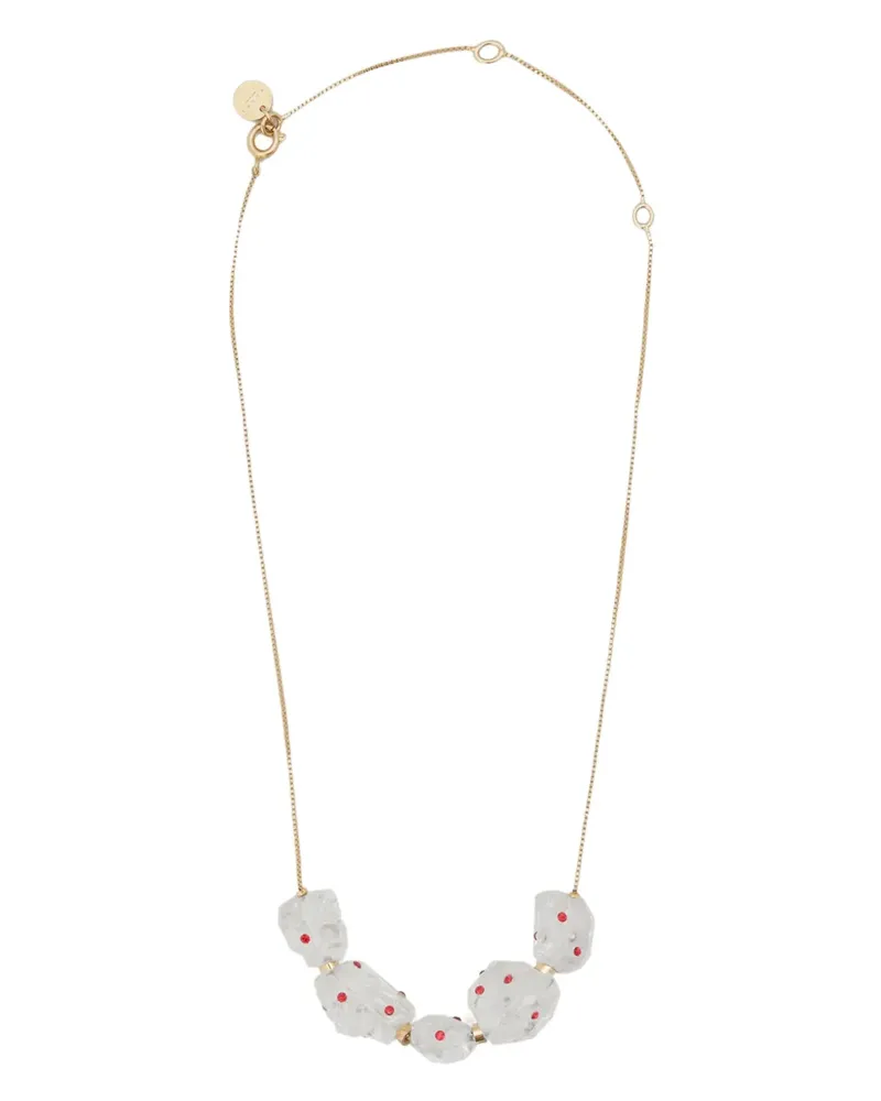 Marni Halskette mit Polka Dot-Motiv - Gold Gold