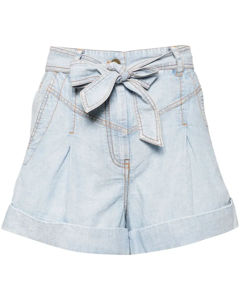 【Zimmermann】Wylie high-rise denim shorts Zimmermann Wylie high-rise denim shorts Zimmermann