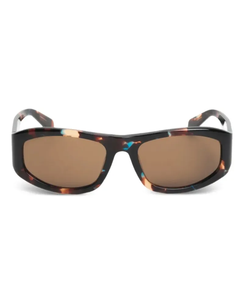 Stüssy Landon rectangle-frame sunglasses - Braun Braun