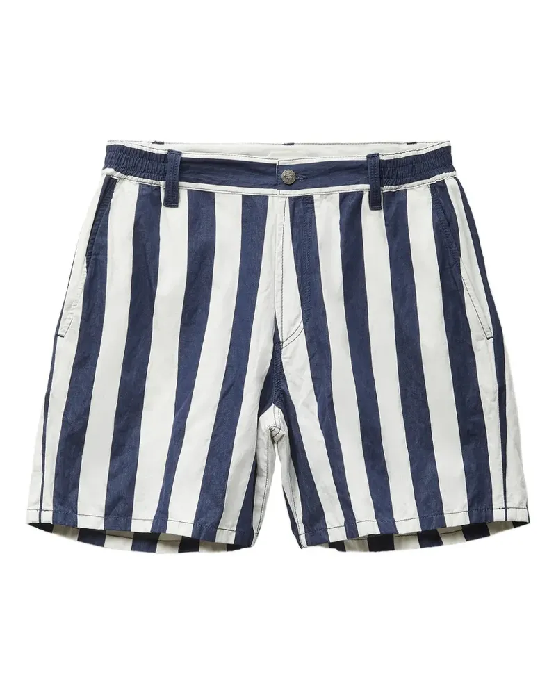 Versace striped cotton denim shorts - Blau Blau