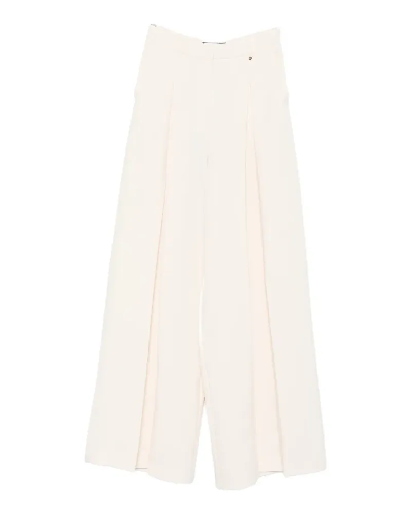 NISSA pleated palazzo pants - Nude Nude