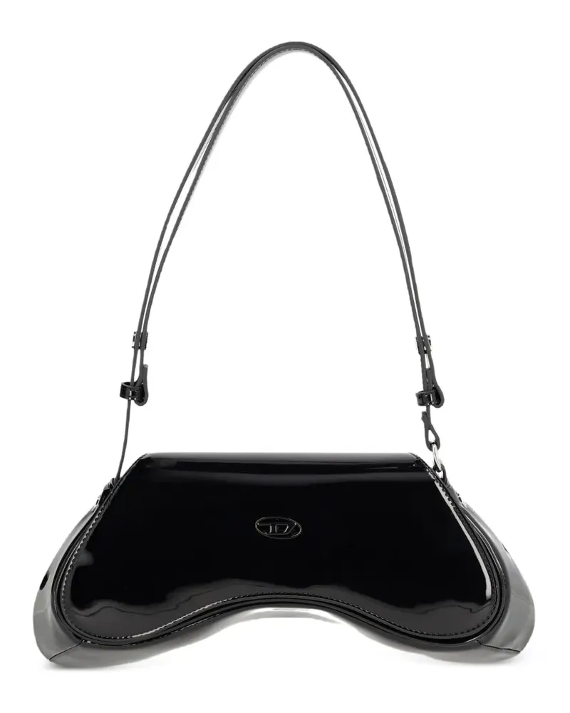 Diesel Play logo-plaque shoulder bag - Schwarz Schwarz
