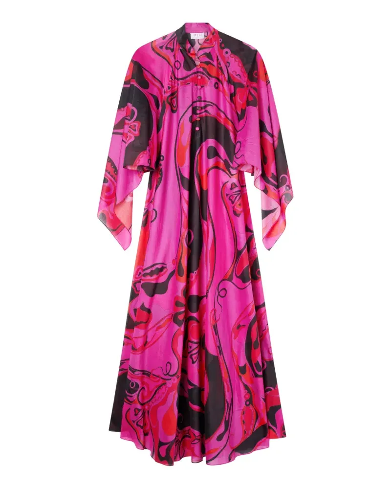 Emilio Pucci Baumwoll-Kaftan mit Orchideenprint - Rosa Rosa