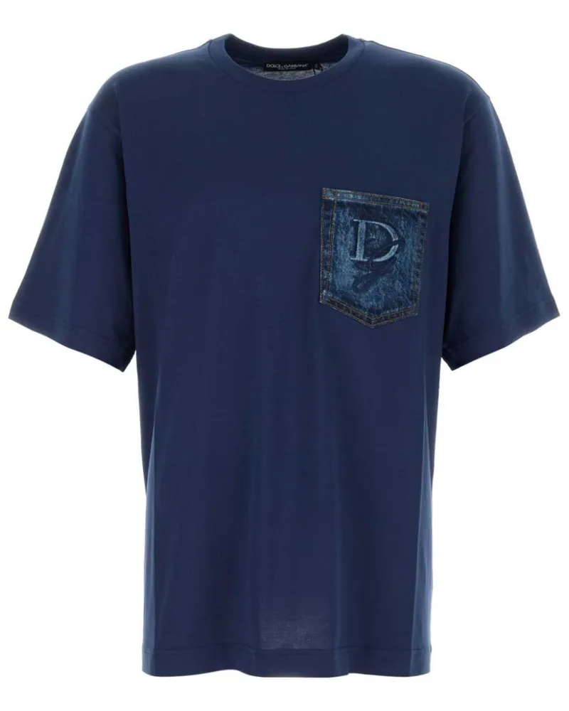 Dolce & Gabbana Klassisches T-Shirt - Blau Blau