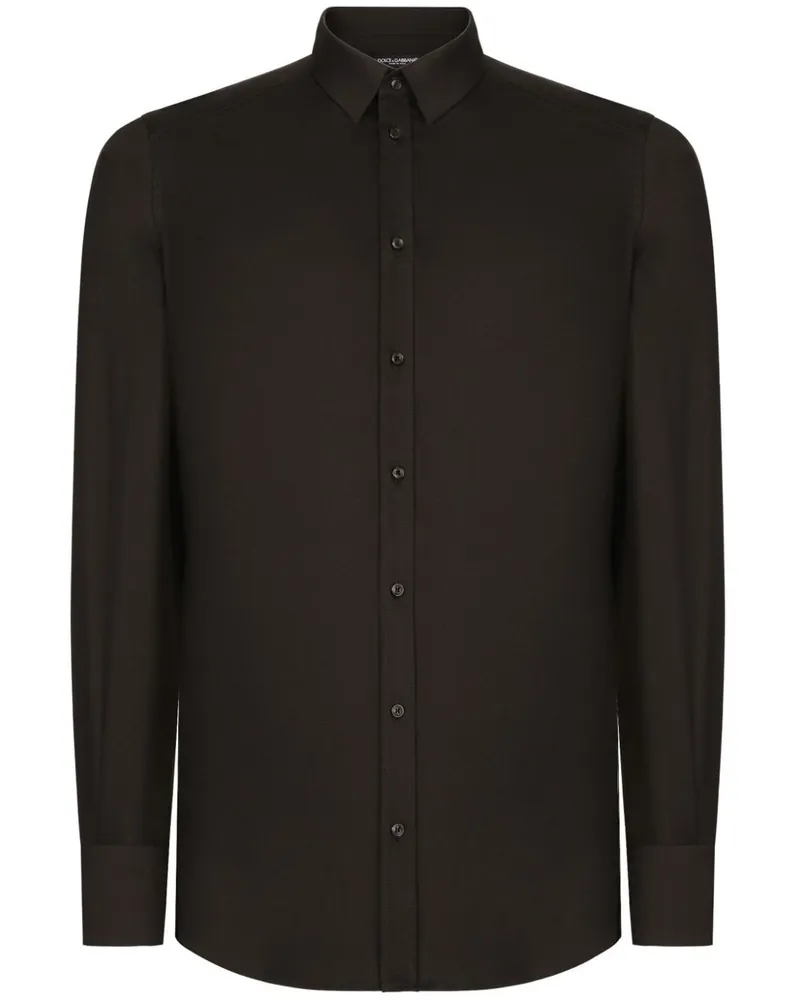 Dolce & Gabbana Langärmeliges Hemd - Schwarz Schwarz
