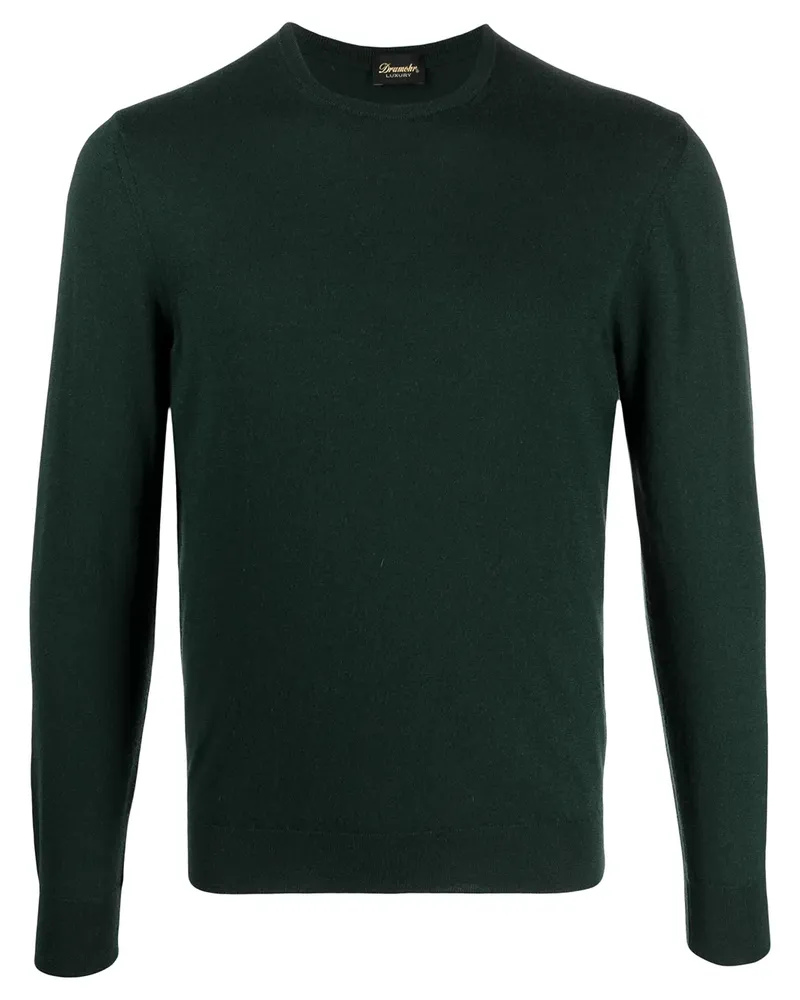 Drumohr  Fein gestrickter Pullover - Grün Grün