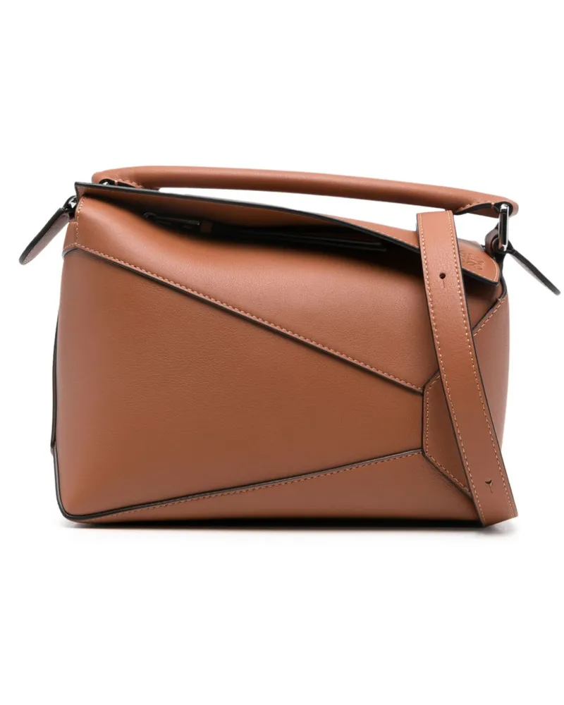 Loewe Kleine Puzzle Schultertasche - Braun Braun