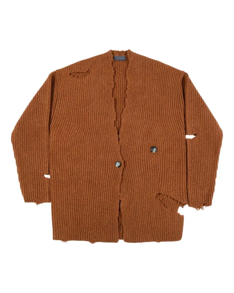 Haikure Country distressed cardigan - Braun Braun