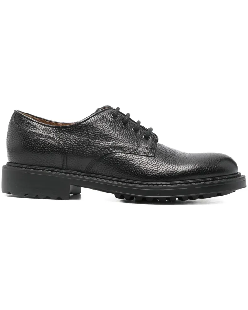 Doucal´s textured derby shoes - Schwarz Schwarz