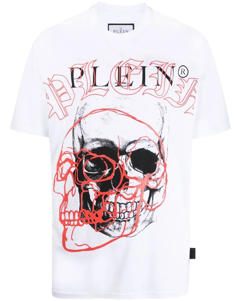 Philipp Plein T-Shirt mit Rundhalsausschnitt - Weiß Weiß