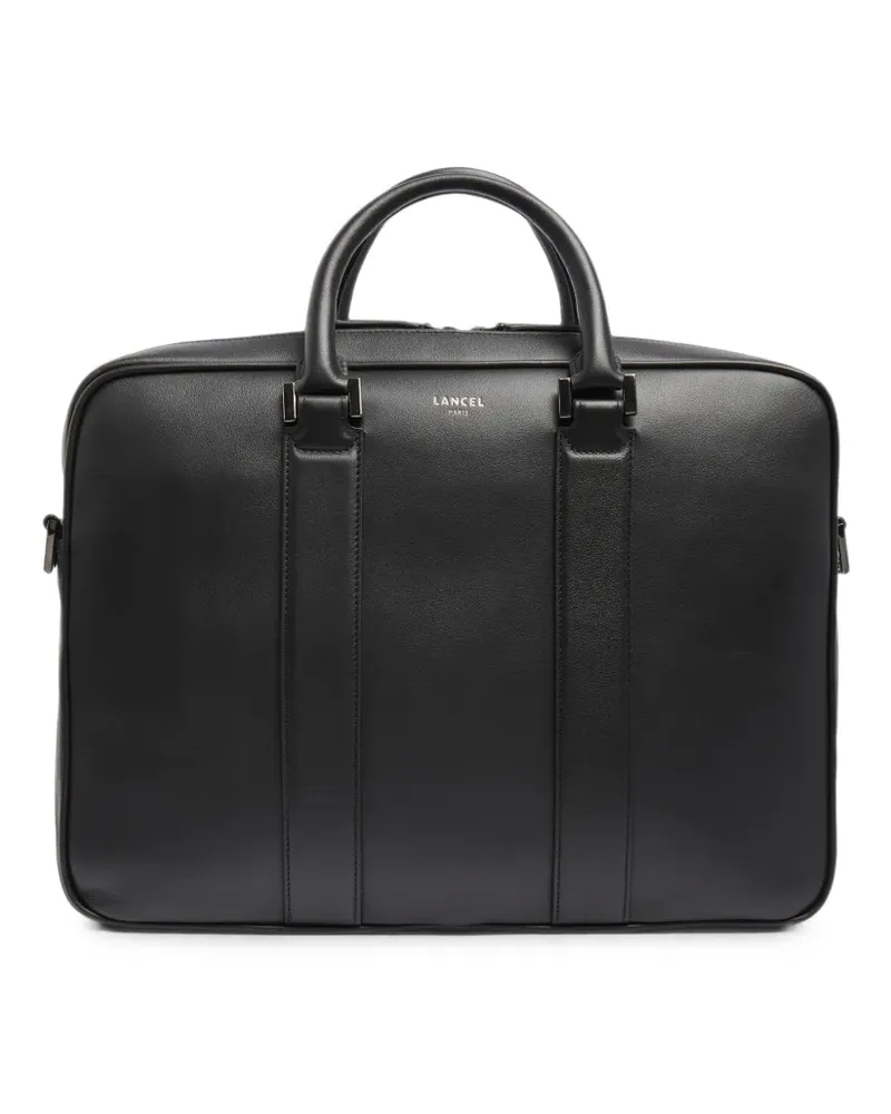 Lancel 15'6 Edgard Aktentasche aus glattem Leder - Schwarz Schwarz