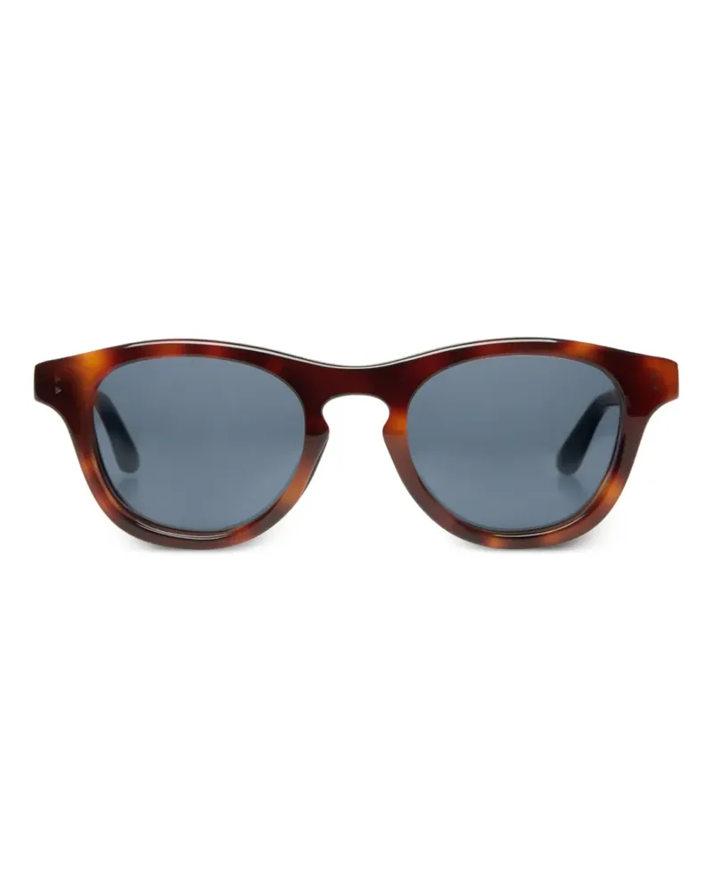 Bally Sonnenbrille mit rundem Gestell - Braun Braun