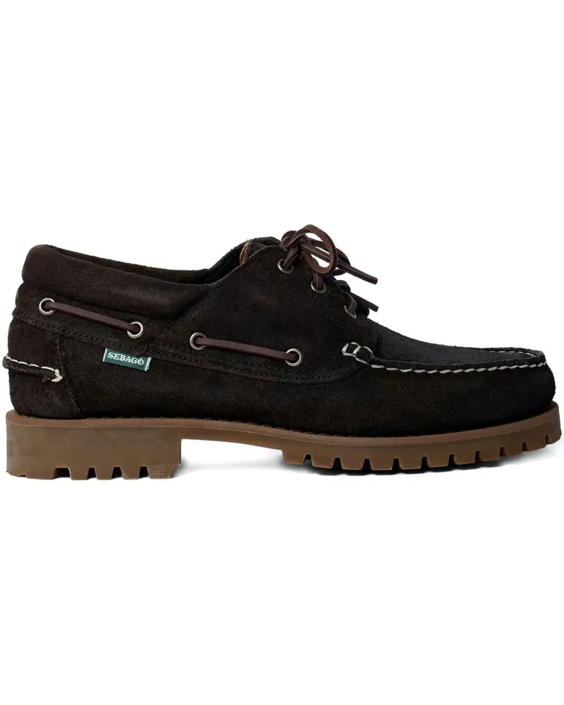 Sebago Acadia suede lace boat shoes - Braun Braun