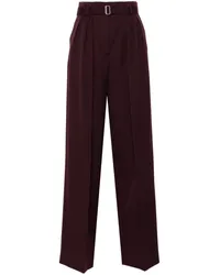 Lanvin Hose mit Bundfalten Rot