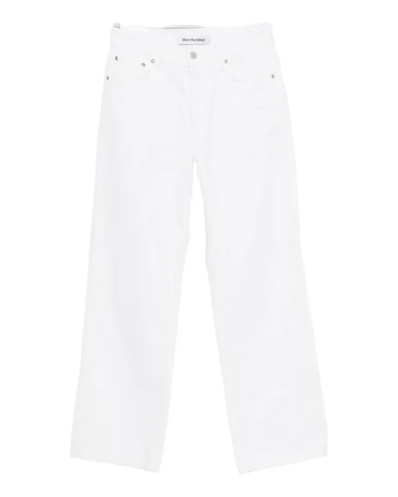 Won Hundred Genoa flare-leg jeans - Weiß Weiß