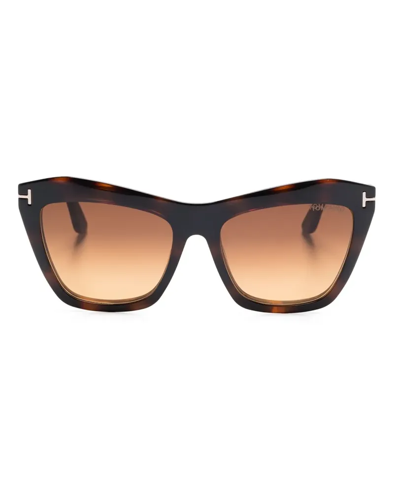 Tom Ford Clip-On-Sonnenbrille - Braun Braun